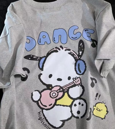 【100% Cotton 】Ready Stock Korean Style New Short Sleeve Printed Graphic T shirt Oversized Unisex Plus Size Tee Loose Women Baju Perempuan Murah 衣服上衣女 t恤宽松短袖