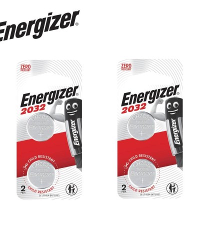 [Bundle of 2] Energizer Lithium Coin CR2032 2s Batteries (5004LC, BR2032, DL2032, ECR2032, ST-T15 20