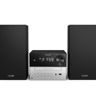 飞利浦TAM3205/12微型音乐系统蓝牙、CD、MP3-CD、USB、FM、USB端口充电18W