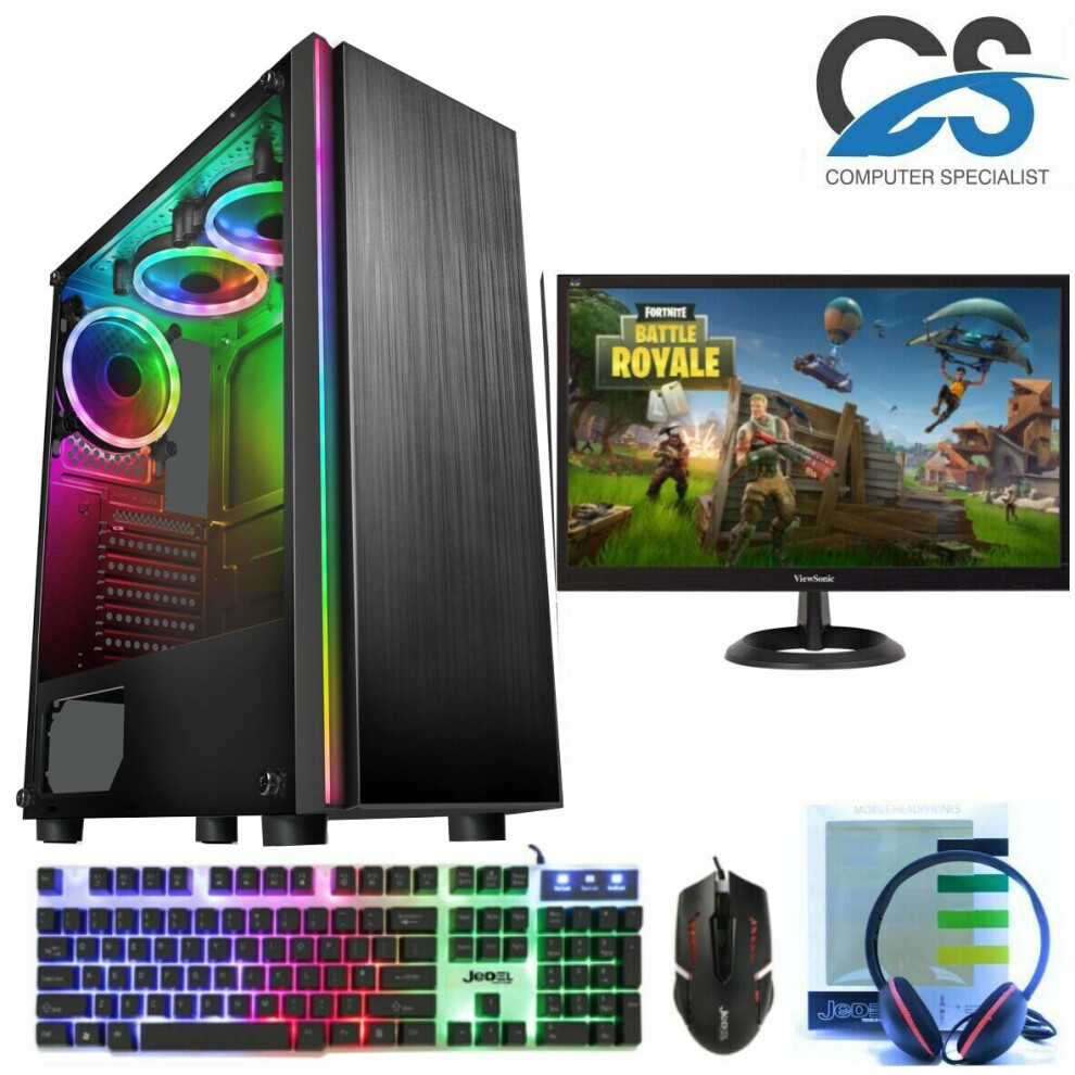 Refurbished Fast Gaming PC Celsius Bundle Intel Quad Core 8GB 1TB Win10 2GB GT730 